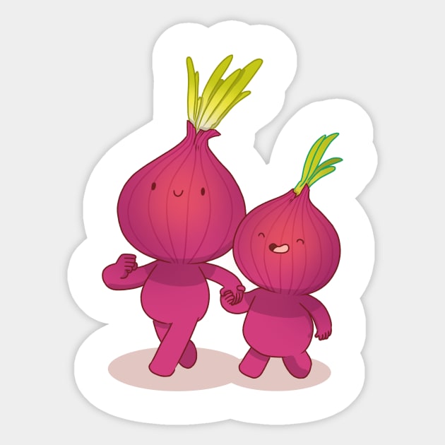 Onion friends Sticker by drawnbyhanna